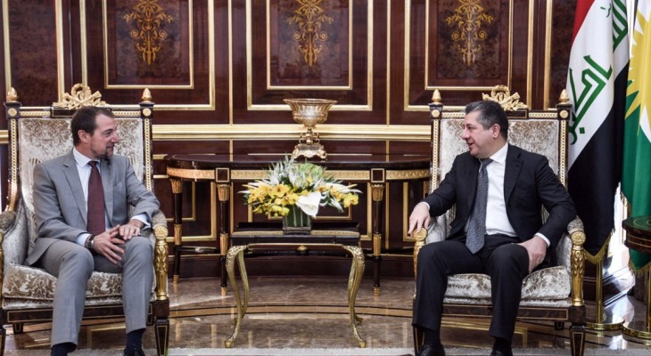 Prime Minister of Kurdistan Region Welcomes New French Consul General