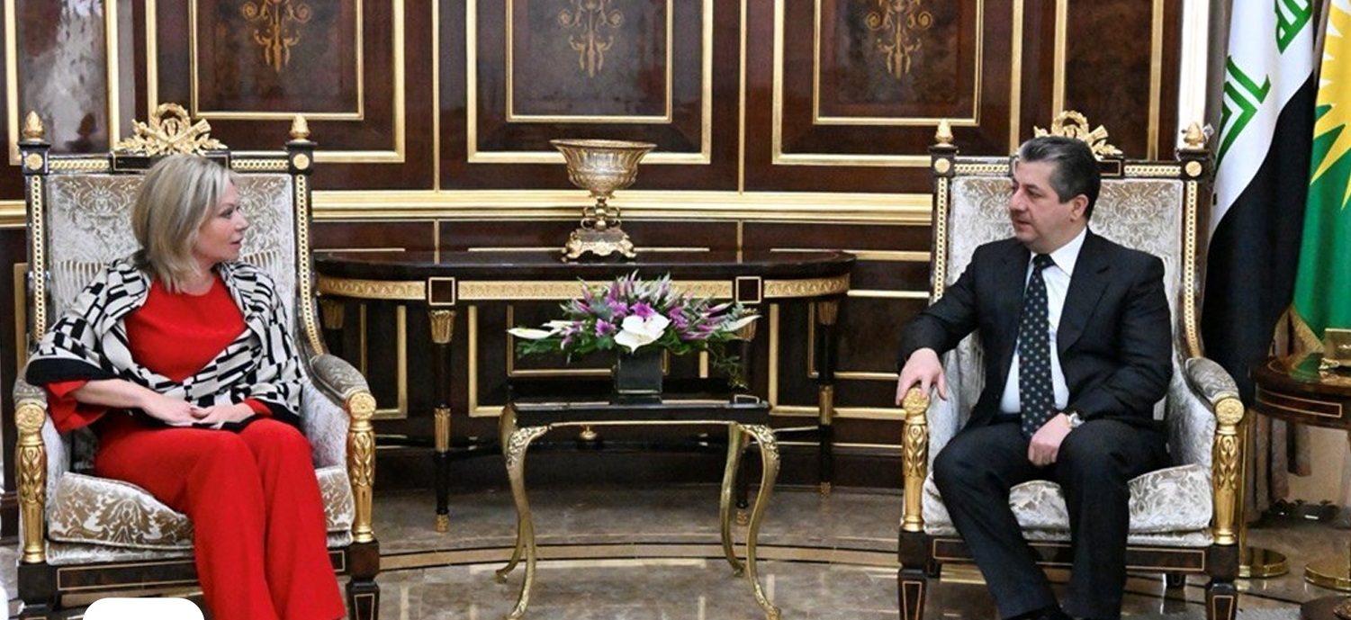 رئيس حكومة إقليم كوردستان يستقبل المبعوثة الخاصة للأمين العام للأمم المتحدة في العراق