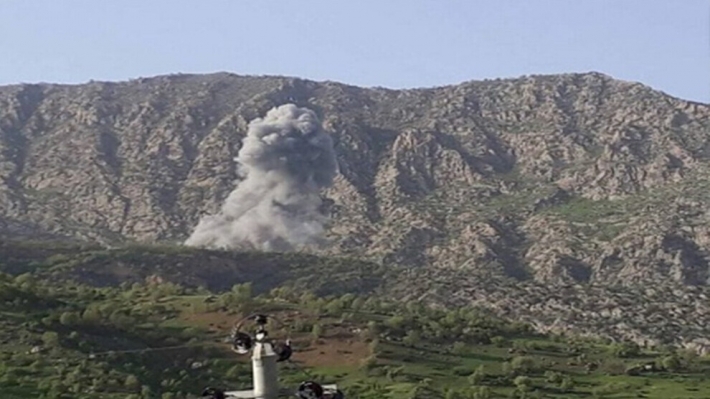 القصف التركي يوقع أضراراً بعدة منازل بقضاء شارباژير في السليمانية