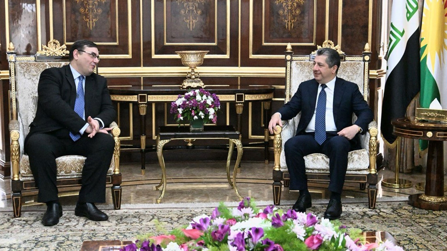 رئيس حكومة إقليم كوردستان يستقبل سفير النمسا لدى العراق