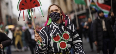 الآلاف يتظاهرون في واشنطن ولندن في «يوم التحرك العالمي» من أجل غزة