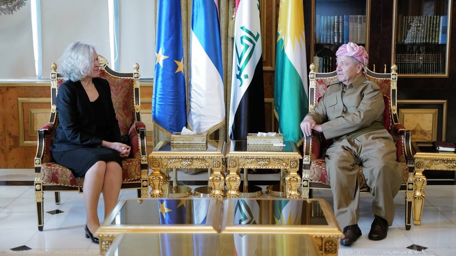الرئيس بارزاني يستقبل سفيرة فنلندا الجديدة لدى العراق