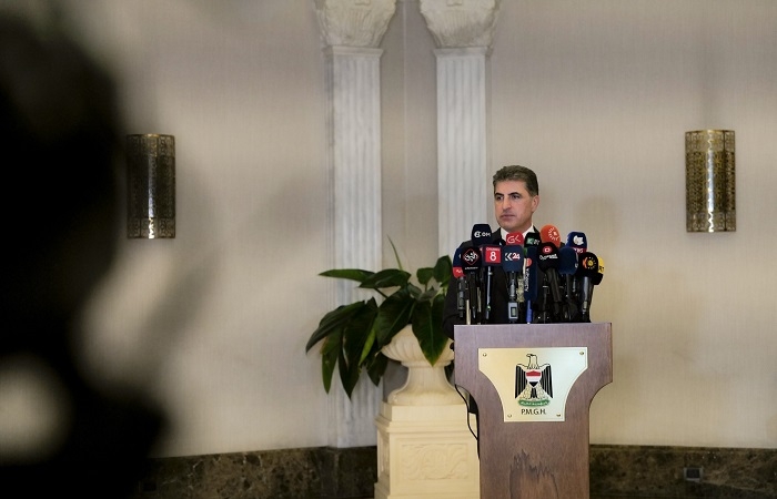 President Nechirvan Barzani at press conference: In Baghdad we discussed at length the livelihoods and wellbeing of the people of Kurdistan Region