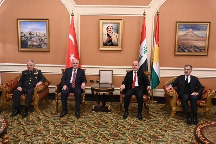 Turkish Defense Delegation Engages in Key Talks with Kurdish Authorities in Erbil on Border Security