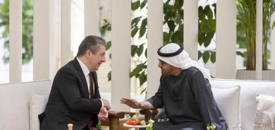 مسرور بارزاني يجتمع مع رئيس دولة الإمارات العربية المتحدة