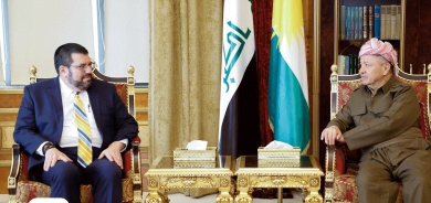 الرئيس بارزاني يستقبل القائم بأعمال السفارة الأمريكية في العراق