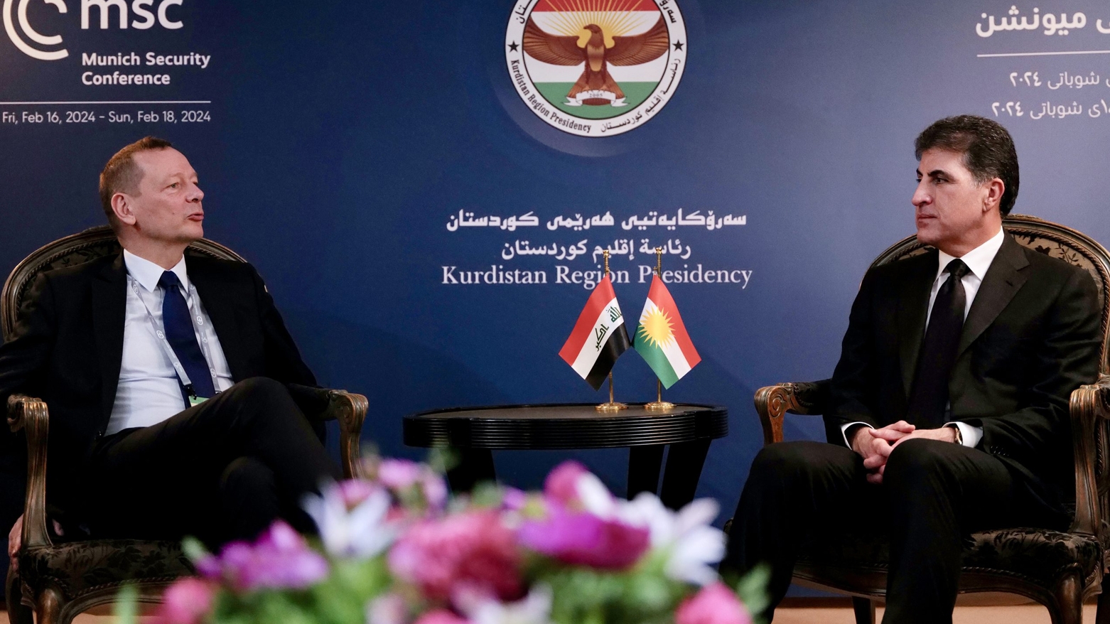 رئيس إقليم كوردستان يلتقي مستشارين للرئيس الفرنسي
