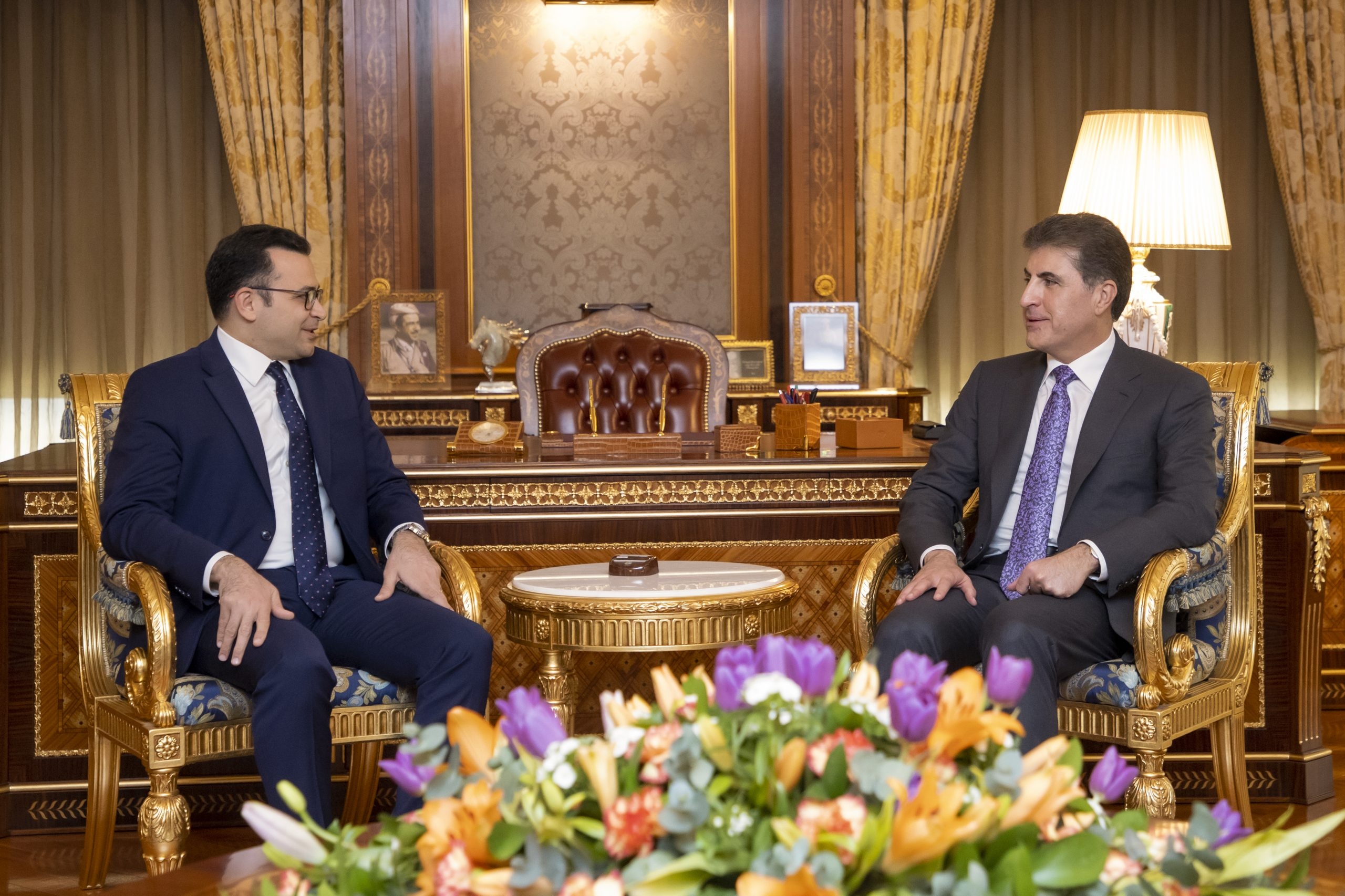 President Nechirvan Barzani receives the Consul General of Türkiye