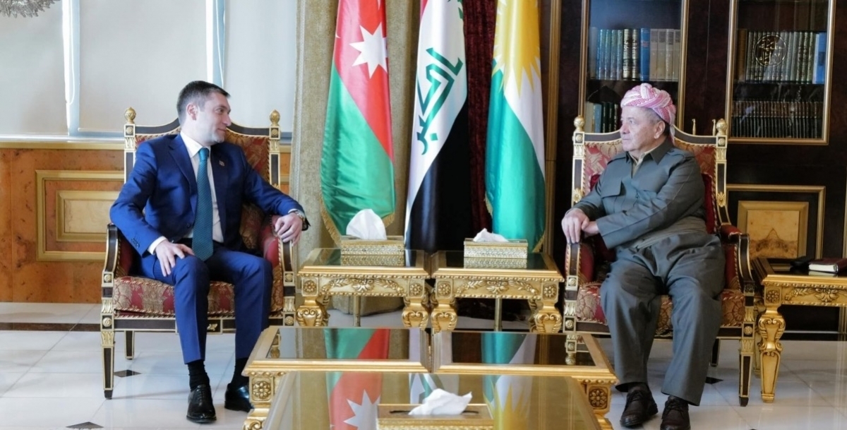 Kurdish Leader Masoud Barzani Meets Azerbaijani Ambassador to Strengthen Bilateral Ties