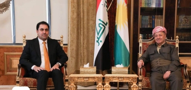 الرئيس بارزاني يستقبل رئيس البرلمان العراقي بالإنابة