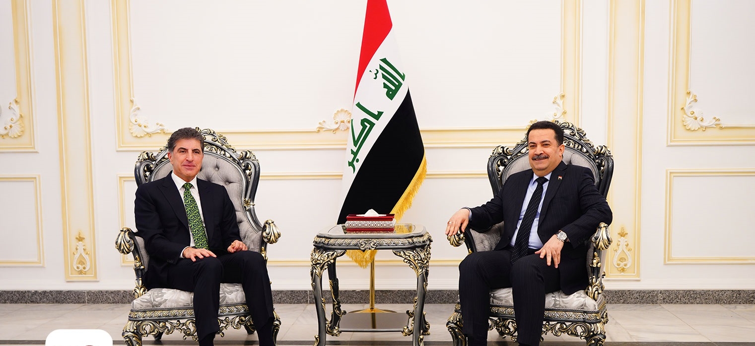 نيجيرفان بارزاني والسوداني يبحثان التكامل في الأداء بين السلطات في بغداد وأربيل