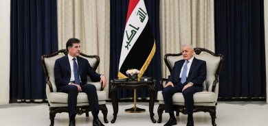 بغداد.. رئيس إقليم كوردستان يجتمع مع رئيس جمهورية العراق