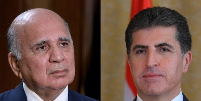 رئيس إقليم كوردستان يعزي وزير الخارجية الاتحادي بوفاة زوجته