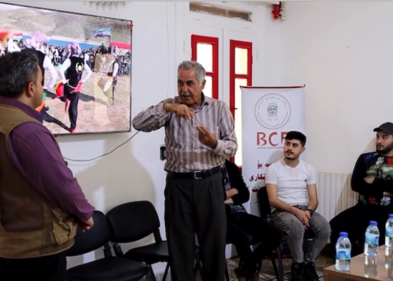 Efrîn – Dezgayê Xêrxwaziya Barzanî komên folklorê xelat kirin