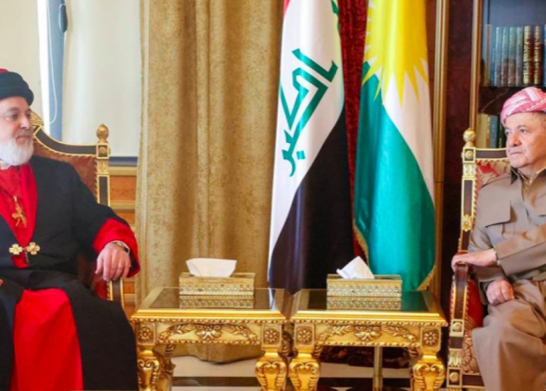 President Masoud Barzani Welcomes Patriarch Mar Awa III to Highlight Commitment to Religious Diversity