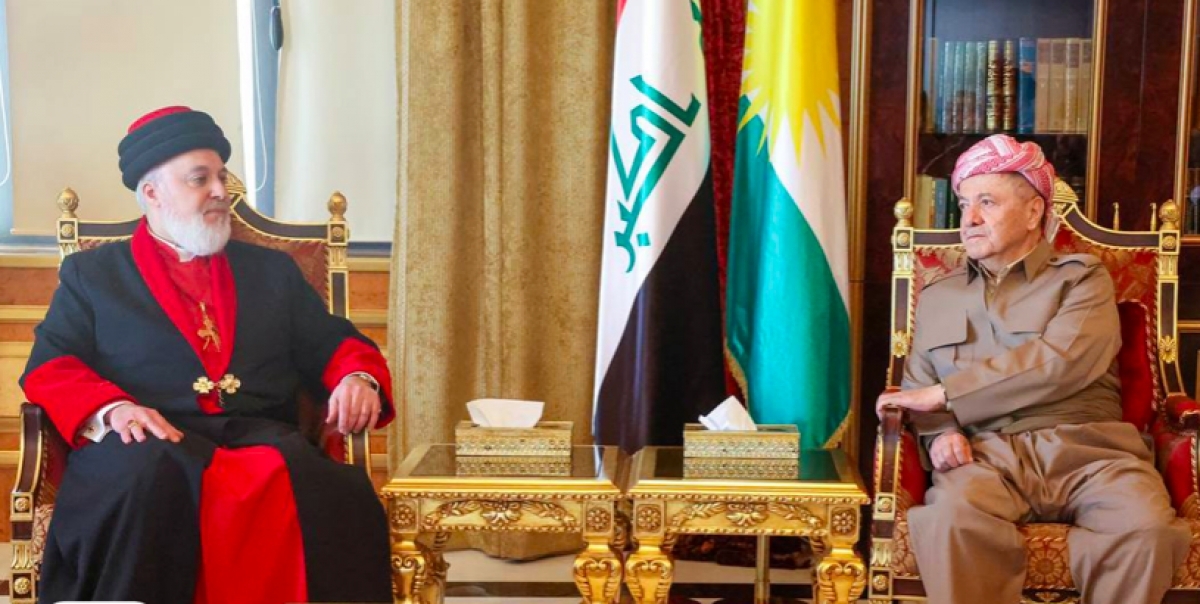 President Masoud Barzani Welcomes Patriarch Mar Awa III to Highlight Commitment to Religious Diversity