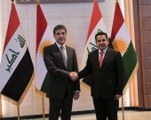President Nechirvan Barzani meets with Iraqi National Security Advisor Qasim al-Araji