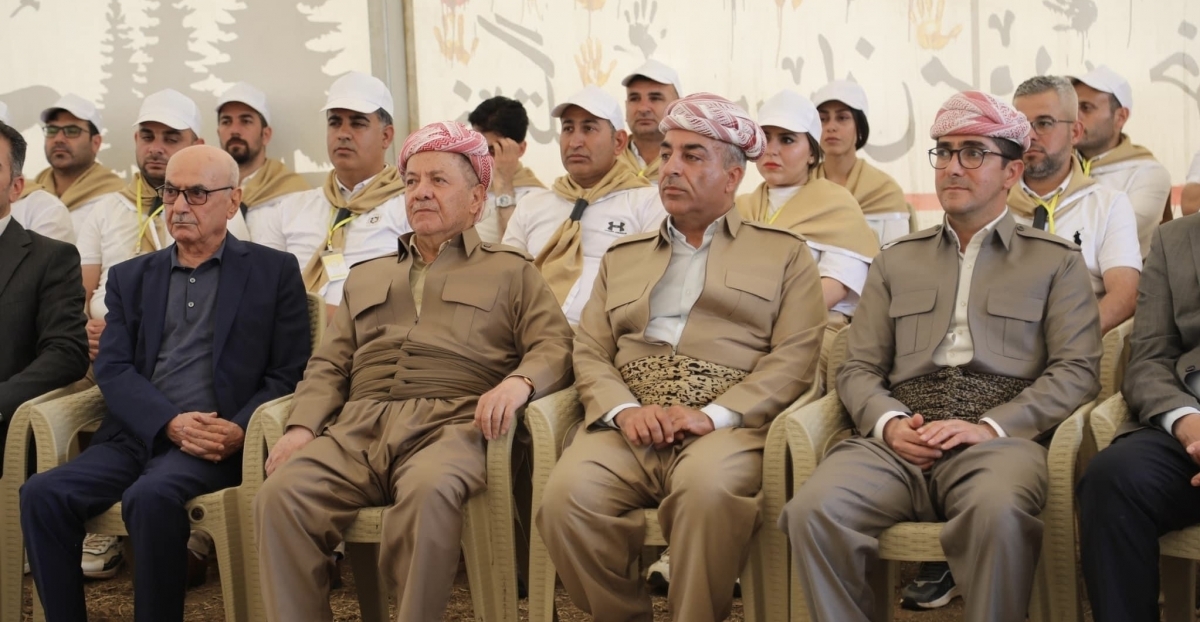 President Masoud Barzani Visits Youth Camp in Syrian Kurdistan, Emphasizes Development Initiatives