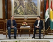 President Nechirvan Barzani meets with a US Senate delegation
