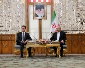 President Nechirvan Barzani in Tehran meets with the Speaker of Iran’s Parliament