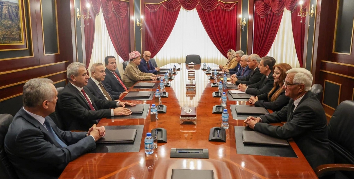 Kurdish Leader Masoud Barzani Meets with Kurdish National Council Delegation to Discuss Syrian Kurds' Challenges