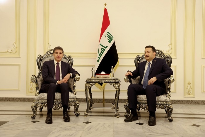 President Nechirvan Barzani and Prime Minister al-Sudani discuss Erbil-Baghdad relations
