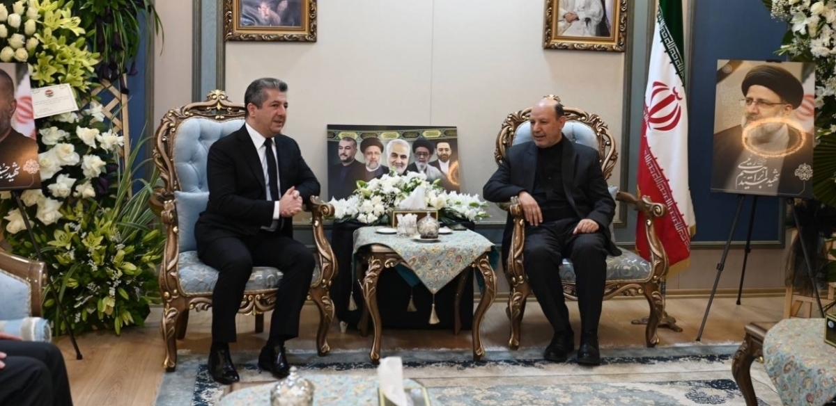 Kurdistan Region Prime Minister Attends Funeral of Iranian President Ebrahim Raisi
