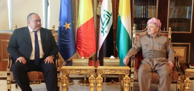 الرئيس بارزاني يستقبل سفير رومانيا لدى العراق