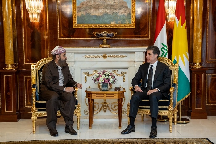 President Nechirvan Barzani meets with Mir of the Yezidis