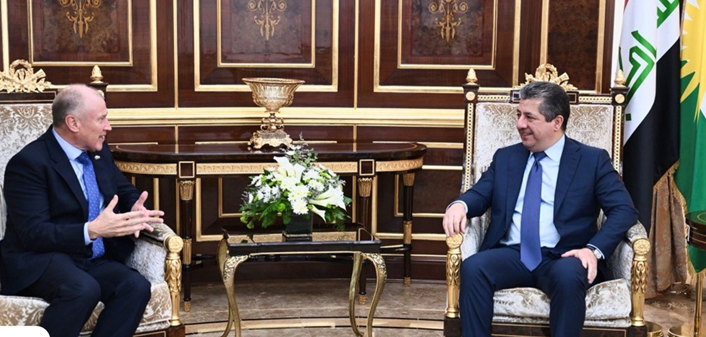 رئيس حكومة إقليم كوردستان يستقبل سفير أستراليا لدى العراق