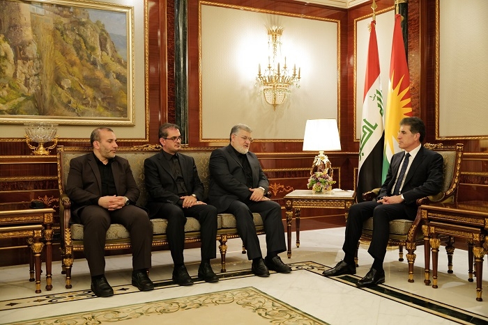 President Nechirvan Barzani meets with a delegation from the Islamic Republic of Iran