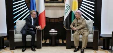 بحثا الأوضاع السياسية والأمنية في العراق.. الرئيس بارزاني يستقبل السفير الفرنسي لدى بغداد