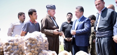 KRG Prime Minister Visits Potato Fields in Bardarash to Meet with Farmers