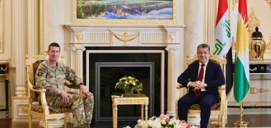 مسرور بارزاني يستقبل القائد العام للتحالف الدولي في العراق وسوريا