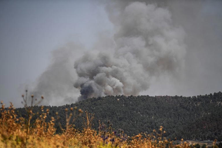 حزب الله يعلن  الهجوم بـ  9 صواريخ وطائرات مسيرة على مواقع عسكرية إسرائيلية