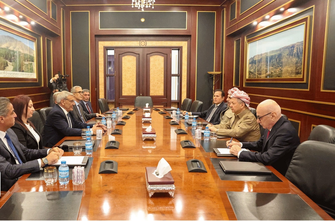 الرئيس بارزاني يلتقي وفداً من الحزب الديمقراطي التقدمي الكوردي في سوريا