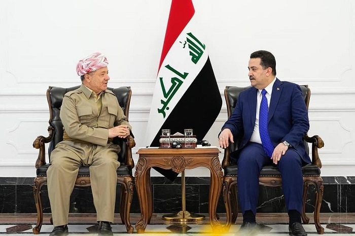 President Masoud Barzani Meets Iraqi Prime Minister in Baghdad