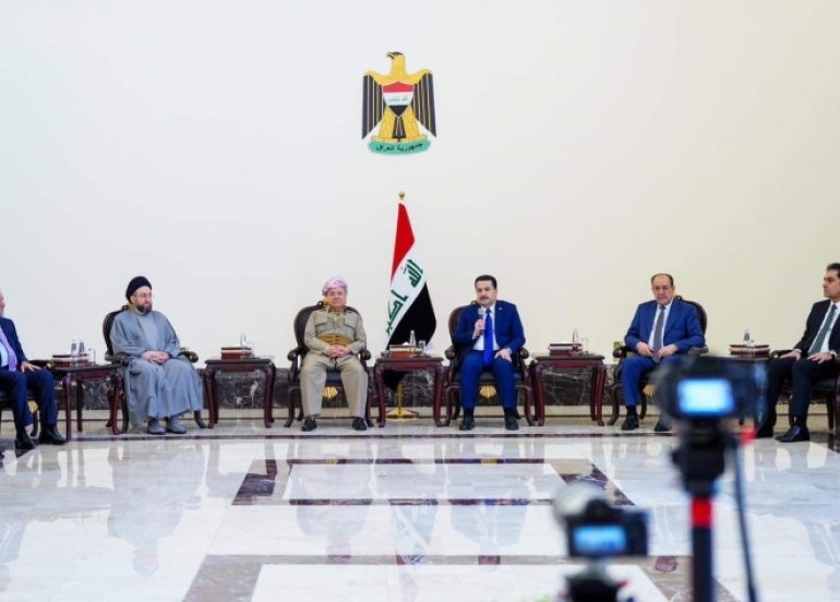 اجتماعات الرئيس بارزاني في بغداد أفضت إلى «تصفير» حزمة ملفات بين بغداد وأربيل