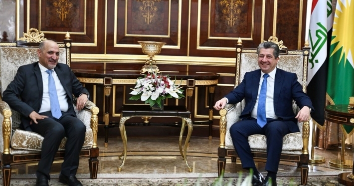 مسرور بارزاني يستقبل رئيس تيار الغد السوري