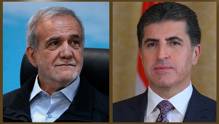 President Nechirvan Barzani congratulates Iran’s President-elect Masoud Pezeshkian