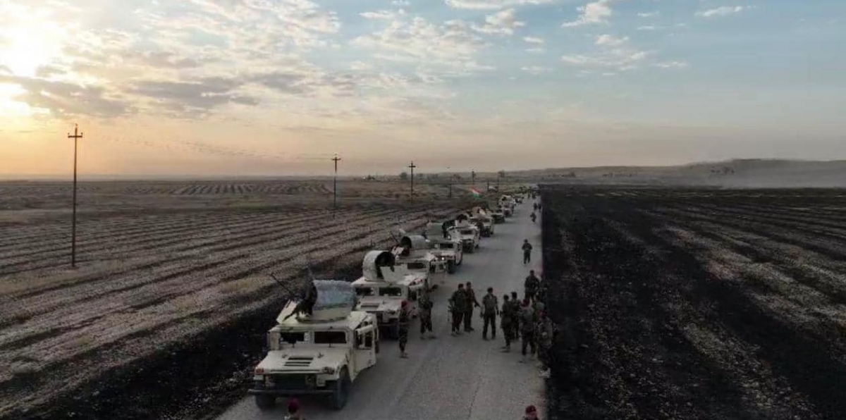 Joint Operation by Peshmerga and Iraqi Army Targets IS Hideouts Near Qarachogh Mountain