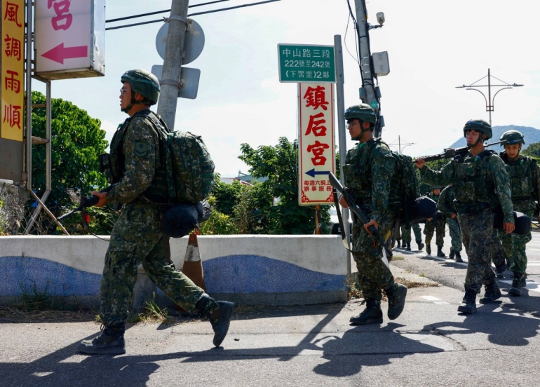تايوان تبدأ مناورات تحاكي صدّ هجوم صيني