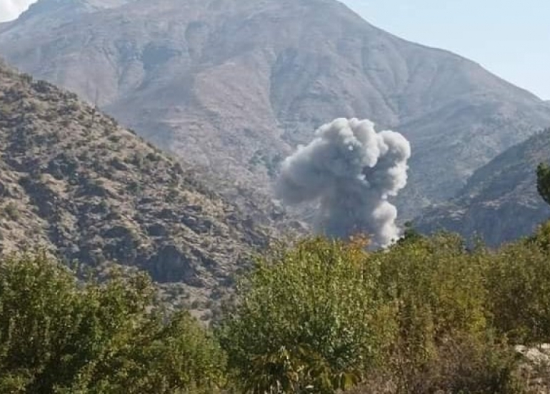 Turkish Warplanes Bomb Mawat District and Surrounding Areas