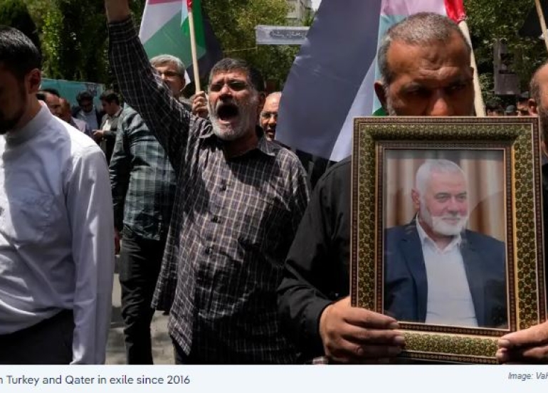 Regional and International Reactions Following the Killing of Hamas Leader Ismail Haniyeh