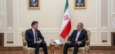 President Nechirvan Barzani meets with President Masoud Pezeshkian of Iran