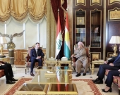 Kurdish Leader Masoud Barzani Meets with French Consul General to Discuss Political Developments and Strengthen Ties