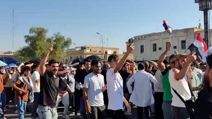 Health Graduates Protest in Baghdad Demanding Employment, Met with Force