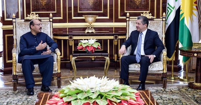 Prime Minister Masrour Barzani Meets with Pakistani Ambassador to Discuss Bilateral Relations