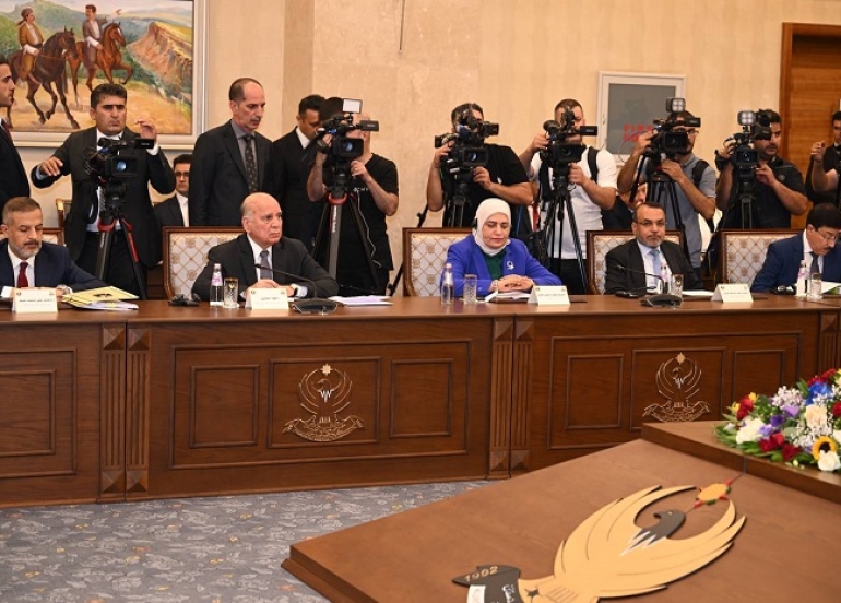 Prime Minister Masrour Barzani Meets with Iraqi Ministerial Economic Council in Erbil