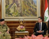 President Nechirvan Barzani Receives a British Military Delegation